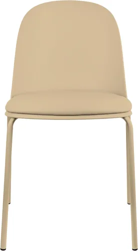 Miniatura 27 de 2xhome Silla de comedor moderna apilable sin brazos Asiento de plástico con patas de metal Uso en interiores o exteriores Patio de cocina
