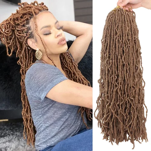 Miniatura 32 de ZRQ Extensiones de cabello sintético de ganchillo de 36 pulgadas, 3 paquetes, color negro natural, preenlazadas, largas, de diosa, sintéticas, 1b#