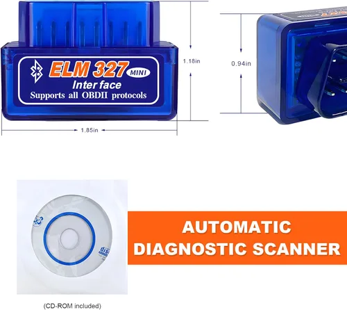 Miniatura 2 de Sun Walker ELM327 OBDII - Escáner de diagnóstico automático para automóvil, interfaz ELM327 profesional detector de fallas Bluetooth, mini lector