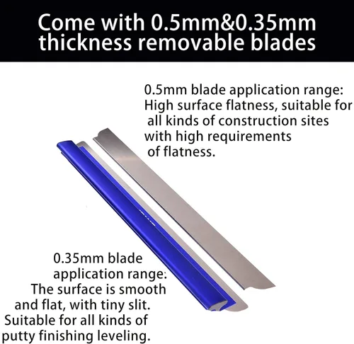 Miniatura 2 de Herramientas para yeso Cuchilla para yeso con mango extensible - 7", 10" 14" 16" y 24" Cuchillas de aluminio extruido Acero inoxidable 301