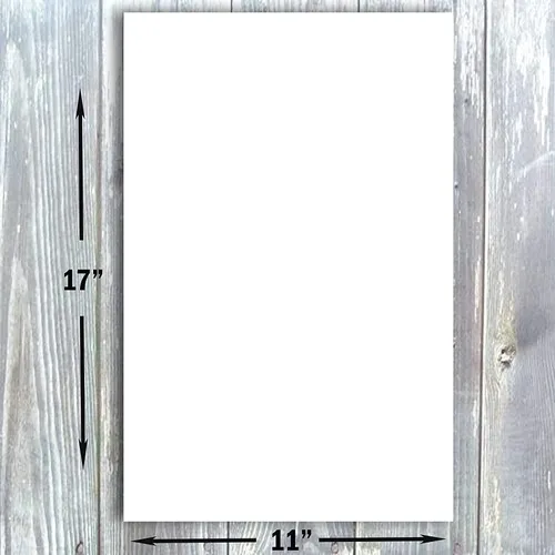 Miniatura 3 de Hamilco Papel grueso de cartulina blanca de 11 x 17 pulgadas, peso pesado, 100 libras, cartulina de cartulina gruesa, paquete de 25