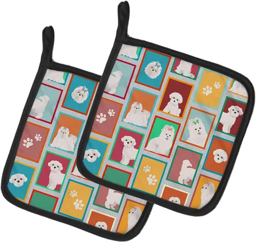 Miniatura 11 de Caroline's Treasures MLM1149PTHD - Juego de soportes para ollas de cocina resistentes al calor, almohadillas calientes para horno para cocinar