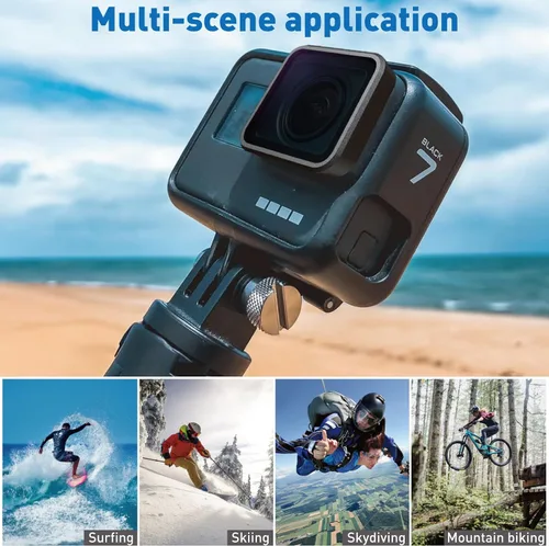 Miniatura 7 de MRC ND4 - Filtro para GoPro Hero 5 6 7 Negro, AGC Optics Glass, 30 capas de revestimiento multiresistente, filtros de densidad neutra