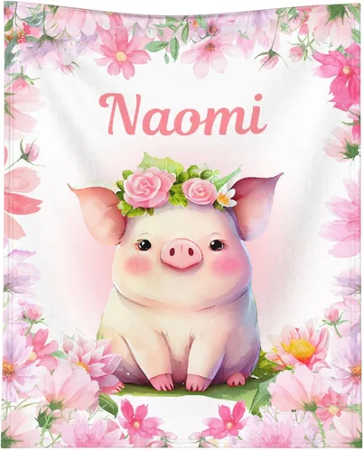 Miniatura 28 de Just A Girl Who Loves Pigs - Manta tipo throw de felpa mullida de franela para siesta para viajes, picnic, cama, sofá, cálida y acogedora para todas