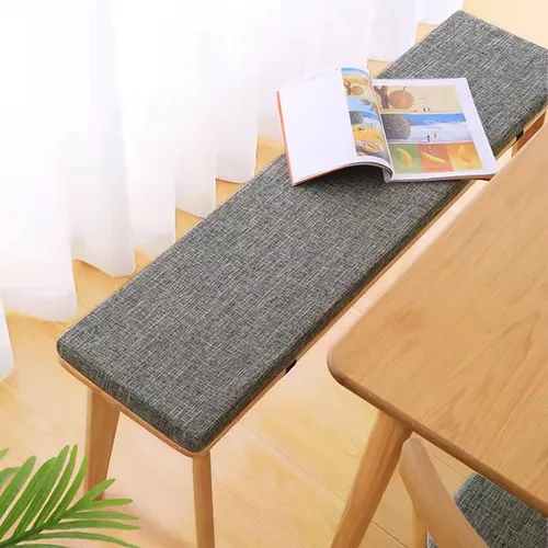 Miniatura 2 de Cojín de banco, antideslizante y grueso, para banco de patio, cojín duradero de espuma viscoelástica de alta densidad para banco de zapatos, Negro