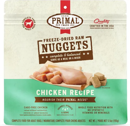 Miniatura 29 de Primal - Nuggets de comida cruda liofilizada para perros, venado, comida completa y equilibrada, también se puede utilizar como adorno o golosina