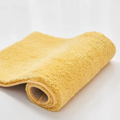 Miniatura 7 de CozeCube Tapetes de baño circulares de vellón para baño, esponjosos, absorbentes, de microfibra de secado rápido, antideslizantes, lavables