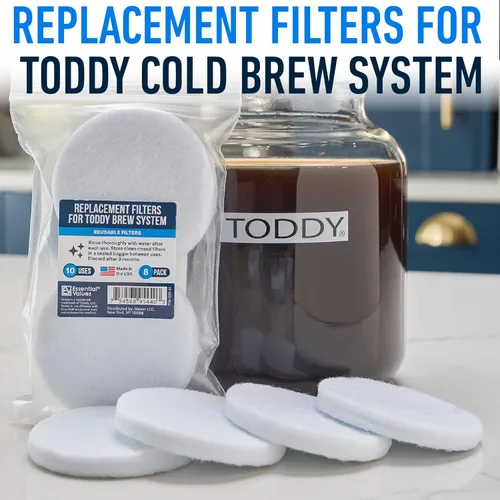 Miniatura 2 de Essential Values 8 Pack Cold Brew Coffee Filters - Replacement Coffee Filter Bags - Compatible with Toddy Cold Brew Maker