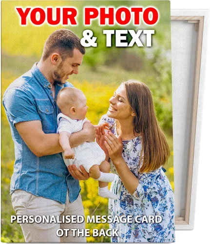 lepni.me Crea tu propio lienzo personalizado con fotos familiares, decoración estética de pared, regalo personalizado para ella, él o amigos (11.8