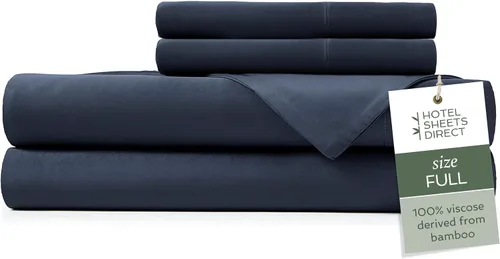 Miniatura 87 de Hotel Sheets Direct Juego de Sábanas de Cama de 4 Piezas, Tamaño California King, 100% Viscosa Derivada de Bambú, Juego de Sábanas con 2 Fundas