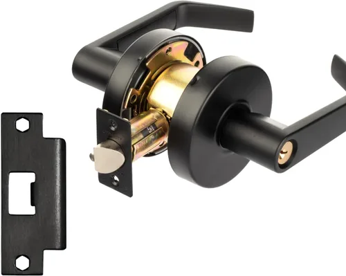 Miniatura 7 de Dynasty Hardware Cerradura de puerta de aula con llave, compatible con ADA, mango de bloqueo resistente de grado 2 para escuela, aula