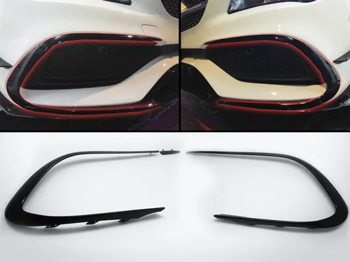 Miniatura 3 de (2) Alerones de parachoques Canards compatibles con Mercedes Benz CLA W117 CLA250 CLA45 17-19