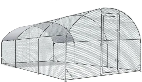 Miniatura 11 de Mejora de Gallinero Grande de Metal Betterhood con Malla de Alambre de Soporte Triple, Corral para Pollos con Cubierta Resistente al Agua y Anti-UV
