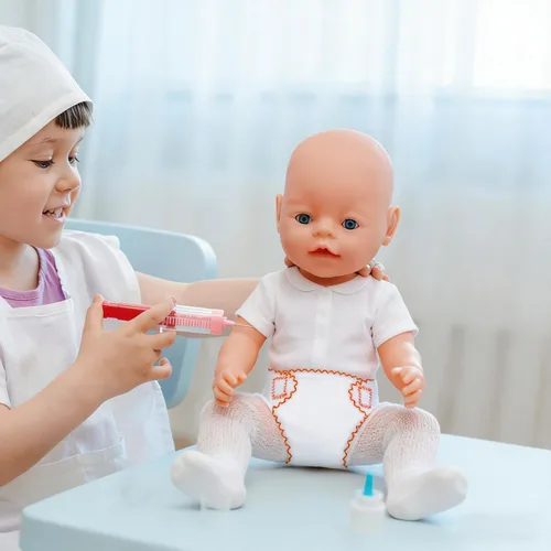 Miniatura 3 de Toyvian - Pañales de muñeca de bebé, 6 unidades, pañales de tela reutilizables, cinta ajustable para muñecas pequeñas, accesorios de ropa