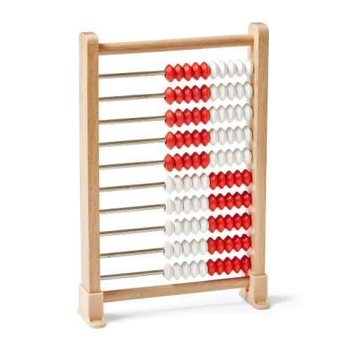 Miniatura 5 de hand2mind Mini Rekenrek de madera de 100 cuentas, ábaco para matemáticas de niños, manipuladores de matemáticas, jardín de infantes, estante