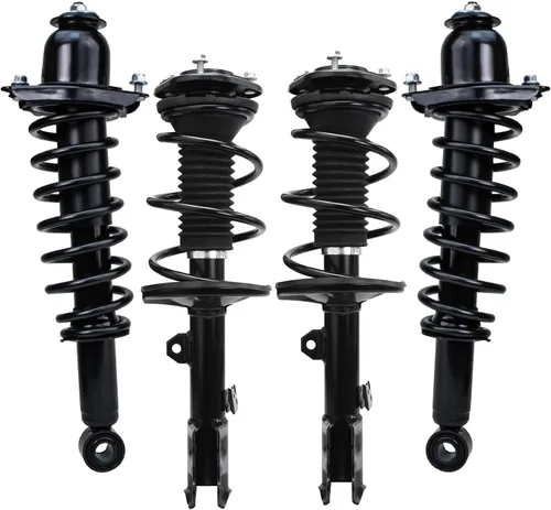 Miniatura 31 de Detroit Axle - 4 piezas de soportes para Toyota 2004 2005 2006 2007 2008 2009 Prius, soportes delanteros y traseros con resortes helicoidales