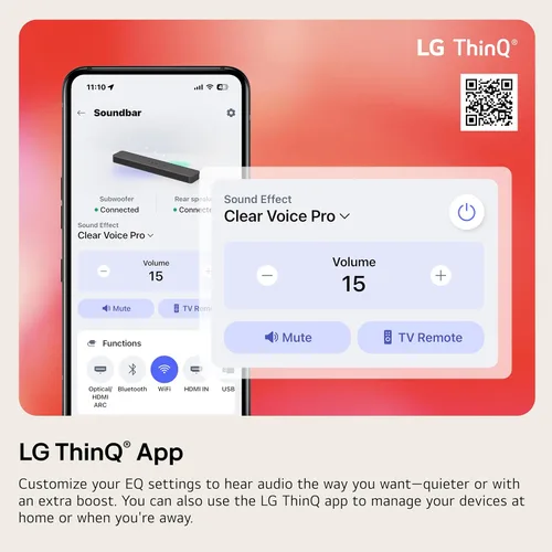 Miniatura 7 de LG S20A Barra de Sonido de 2.0 canales, Dolby Digital, Sinergia de TV, Interfaz Wow, DTS Digital Surround (Nuevo Modelo 2025)
