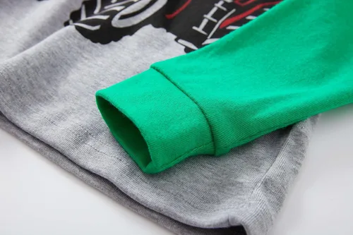 Miniatura 5 de Akyzic Pijama para niños de 100 % algodón, pijama de manga larga de 2 piezas para niños de 3 a 10 años