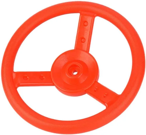 Miniatura 7 de VGEBY 1 Volante Swingset, plástico al aire libre de los niños del volante del accesorio del patio de juegos Swing Set (rojo) 0