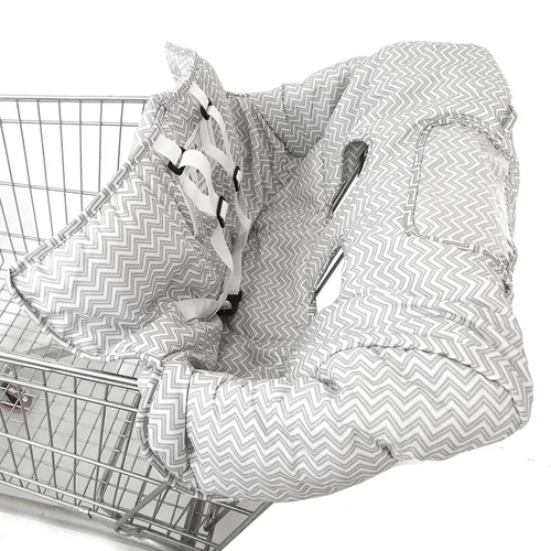 Funda prémium para carrito de compras y funda para silla alta, fácil instalación, sistema de arnés, amortiguación suave y cómoda, tamaño universal