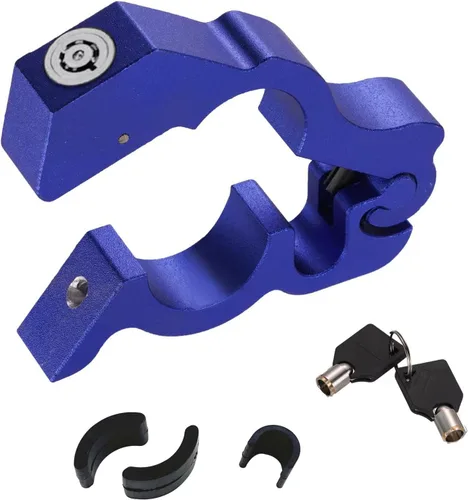 Cerradura del acelerador de motocicleta: cerraduras de motocicleta antirrobo | Palanca de freno alarma de seguridad para motocicleta, bloqueo de