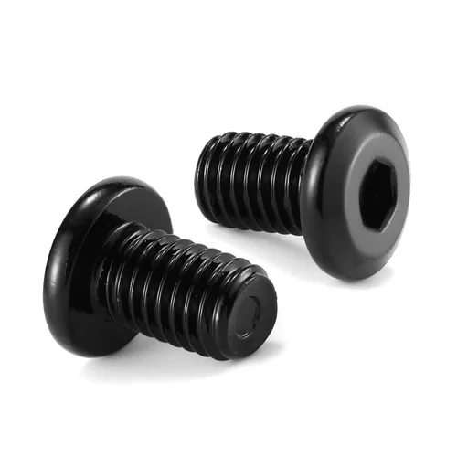 Miniatura 10 de M6 x 60mm 10 piezas de tornillos de cabeza plana con casquillo hexagonal, acero inoxidable 304 18-8, rosca completa, óxido negro de SG TZH