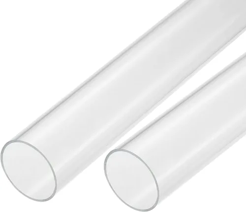 Miniatura 23 de MECCANIXITY Tubo acrílico transparente rígido redondo 18mm (0.7") ID 0.866 in (7/8") OD 14" para lámparas y linternas, sistema de refrigeración por