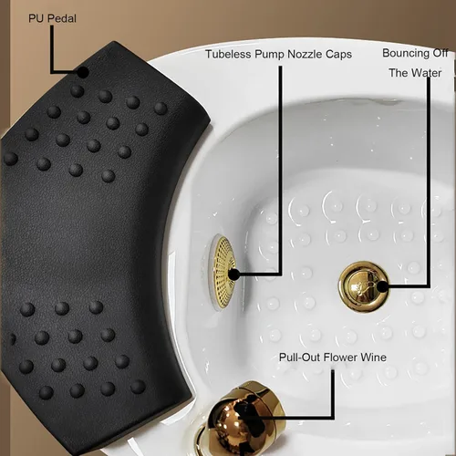 Miniatura 6 de DOSSAE Bañera de remojo de pies, bañera extra grande para remojo de pies, cubo de pies Acrliy, masajeador de pies y balde de pies masajeador