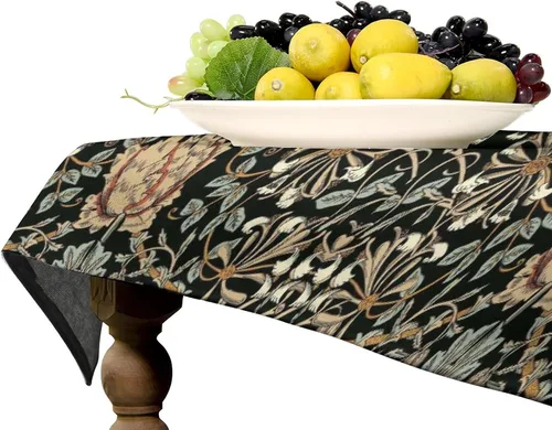 Miniatura 68 de Mantel Floral Retro de Pájaros, Diseño Original Bohemio William Morris Estampado Cubierta de Mesa para Hogar Picnic Fiesta Comedor Cocina William