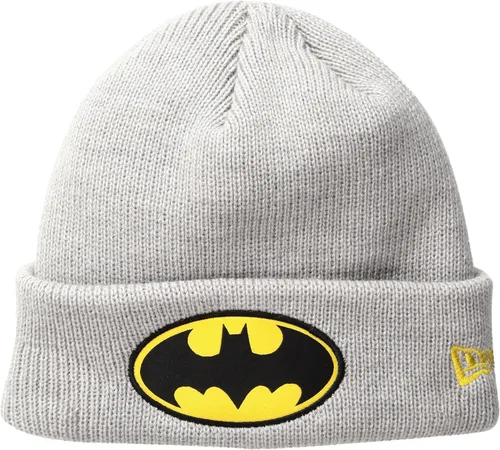 New Era Gorra Batman Heather Grey Cuff Knit Beanie para hombre
