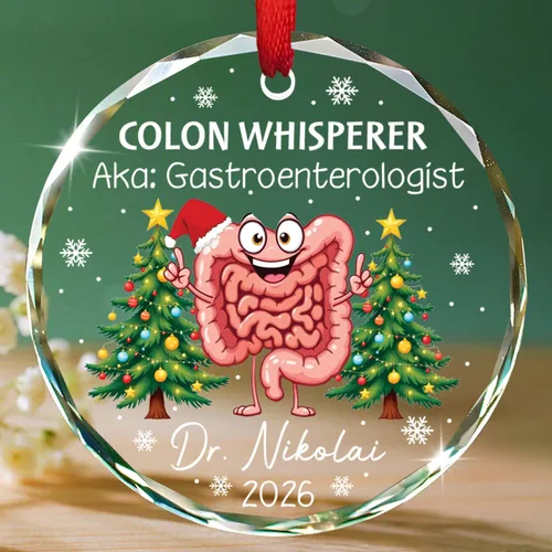Miniatura 11 de Un médico verdaderamente asombroso es difícil de encontrar Adornos de vidrio, Adorno de Navidad personalizado de agradecimiento al médico 2025