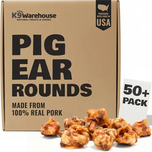 Miniatura 11 de K9warehouse Orejas de cerdo para perros, a granel natural, tiras de orejas 100% de cerdo para perros, alternativa a los masticables de cuero crudo
