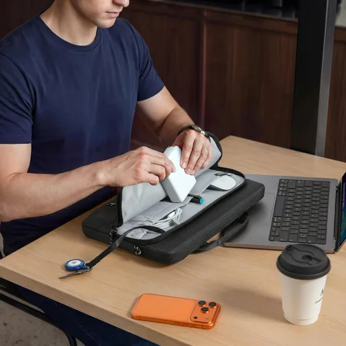 Miniatura 7 de tomtoc Funda protectora de 360° para MacBook Air M5/A3449 (2026), M4/A3240, M3/A3113, M2/A2681, M1/A2337, resistente al agua, con CornerArmor