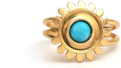Miniatura 38 de Gempires - Anillos de piedra natural para mujer, ligeros, de cristal, hechos a mano, hipoalergénicos, chapados en oro, para uso diario, regalos