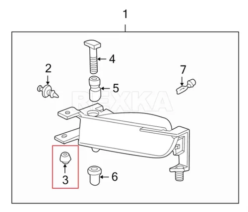 Miniatura 6 de Rexka 50 Uds. Parque/Giro de luz delantera lámpara radiador rejilla retención tuerca compatible con GM 347347 Buick Cadillac Chevrolet GMC