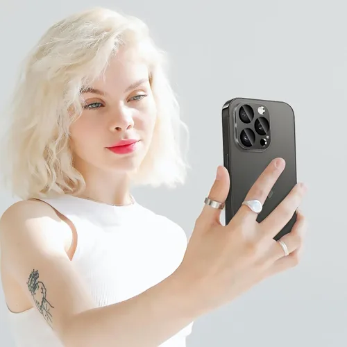 Miniatura 107 de Protector de lente de cámara diseñado para iPhone 12 Pro Max, con diamantes de imitación 3D con diamantes de imitación 9H, vidrio templado, Rosado