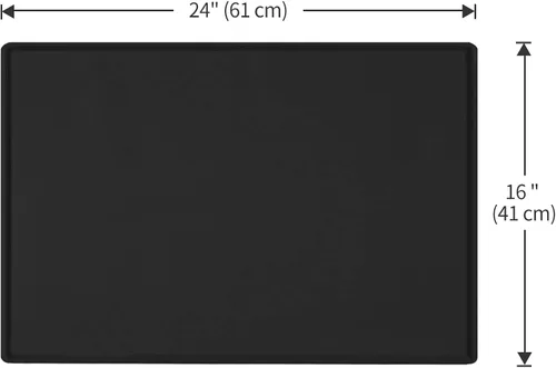 Miniatura 5 de Mantel individual de silicona para cuencos para comer para perros y gatos, impermeable, antideslizante. Tamaño: (18.5 x 11.5 pulgadas) borde elevado