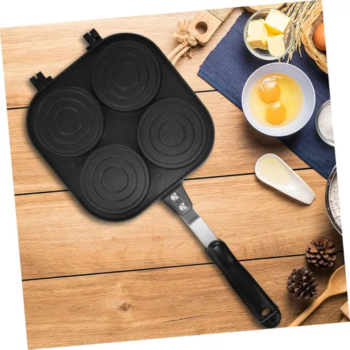 Miniatura 8 de Molde para tartas de rueda, mini sartenes creativas para huevos, placa antiadherente, sartén para pan de pan, cacerolas para placas de inducción