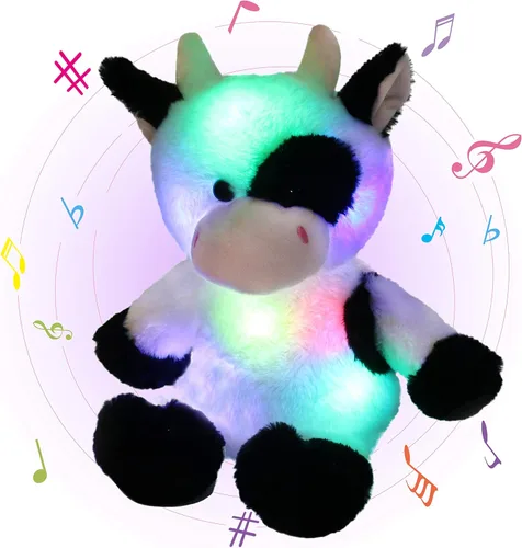 Miniatura 14 de Glow Guards - Cachorro de peluche azul, de 15 pulgadas, musical, suave, con luces ledes nocturnas, para Navidad, Día del Niño y cumpleaños.