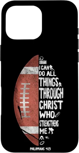 Miniatura 18 de iPhone 13 I can do all things through Christ Philippians 4:13 - Funda de fútbol