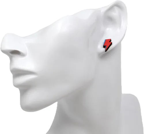 Miniatura 2 de Tiny Lightning Bolt Stud Earrings Rock Star Bolt Post Earrings