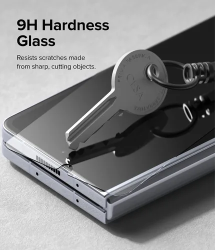 Miniatura 6 de Ringke Protector de pantalla de vidrio templado compatible con Samsung Galaxy Z Fold 5 para pantalla exterior, protector de pantalla de vidrio