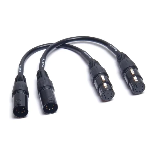 Miniatura 6 de WJSTN Cable XLR DMX-512 macho a hembra XLR Cable Pro Audio Performance y dispositivos de grabación de 3 pies (5 pines macho a XLR 5 pines hembra)