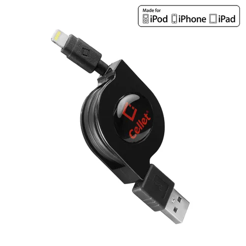 Miniatura 8 de Cable Lightning retráctil para iPhone, cable de carga compatible con Apple iPhone 14 Pro Max Plus mini 13 12 11 Xs Xr X SE 8 7 6 5 iPad Pro Air Mini