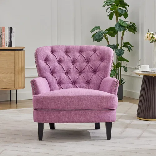 Miniatura 3 de Christopher Knight Home Tafton - Silla de club de tela, color morado claro