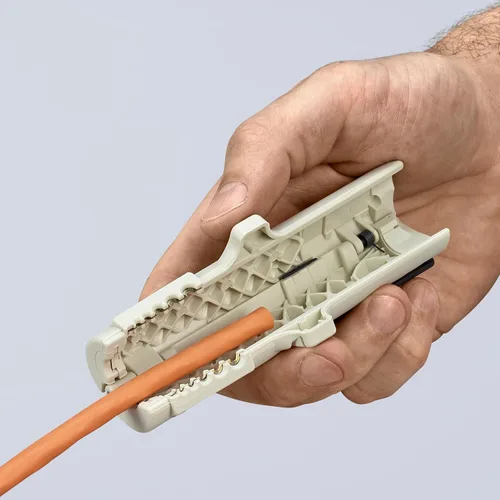 Miniatura 8 de KNIPEX - Herramientas 16 65 125 SB - Herramienta de pelado de cables de datos (1665125SB)