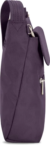 Miniatura 6 de Travelon - Mini bolsa clásica de hombro antirrobo, Púrpura), 42459-150