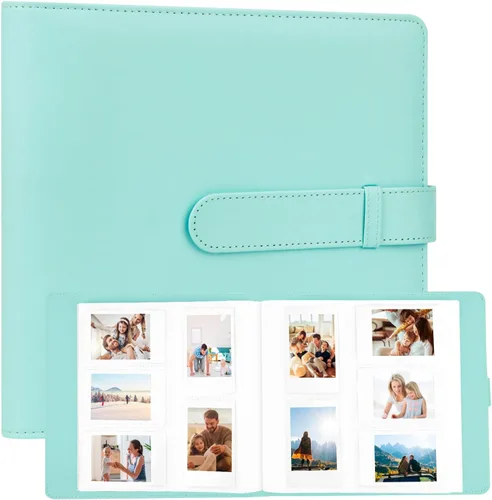 Miniatura 20 de Álbum de fotos de 256 bolsillos para cámara Fujifilm Instax Mini, libro de fotos con cubierta de cuero para fotos Polaroid, álbum de fotos de 2x3