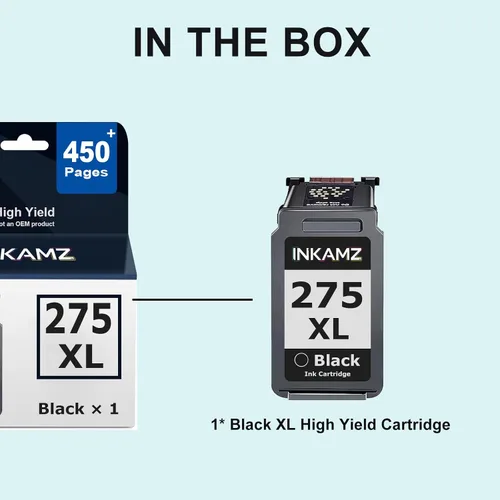 Miniatura 2 de Cartucho de tinta negro compatible con Canon 275XL Ink PG-275 XL funciona con impresora PIXMA TR4720 TS3720 TS3522 TR4722 TR4723 TR4700 TS3520