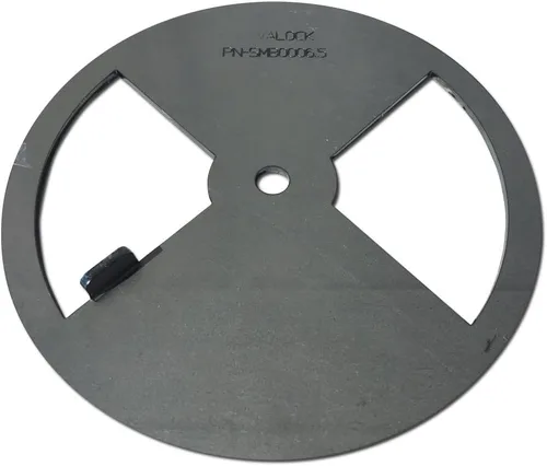 Miniatura 5 de LavaLock® Smoker Pinwheel bbq amortiguador de aire para parrilla de hoyo, ACERO 4 6 8 12 (6 pulgadas de diámetro)
